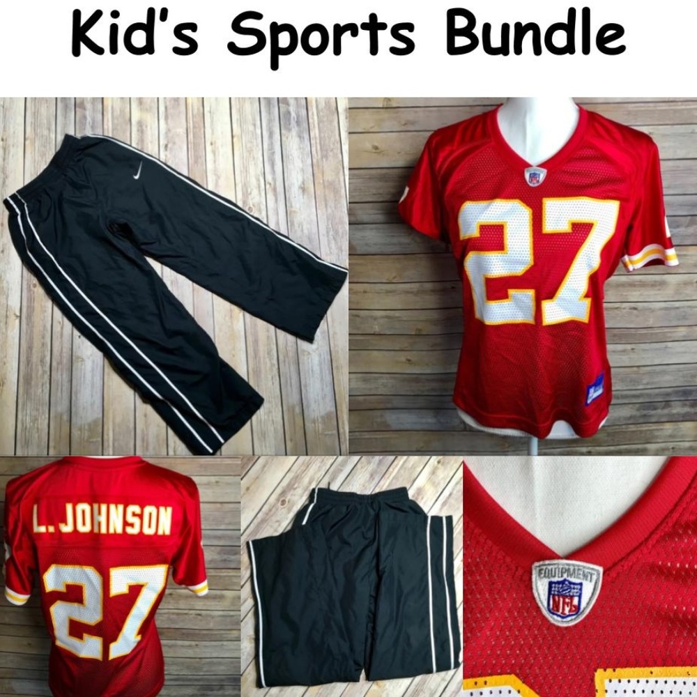 Nike Track Pants & Reebok NFL Jersey
